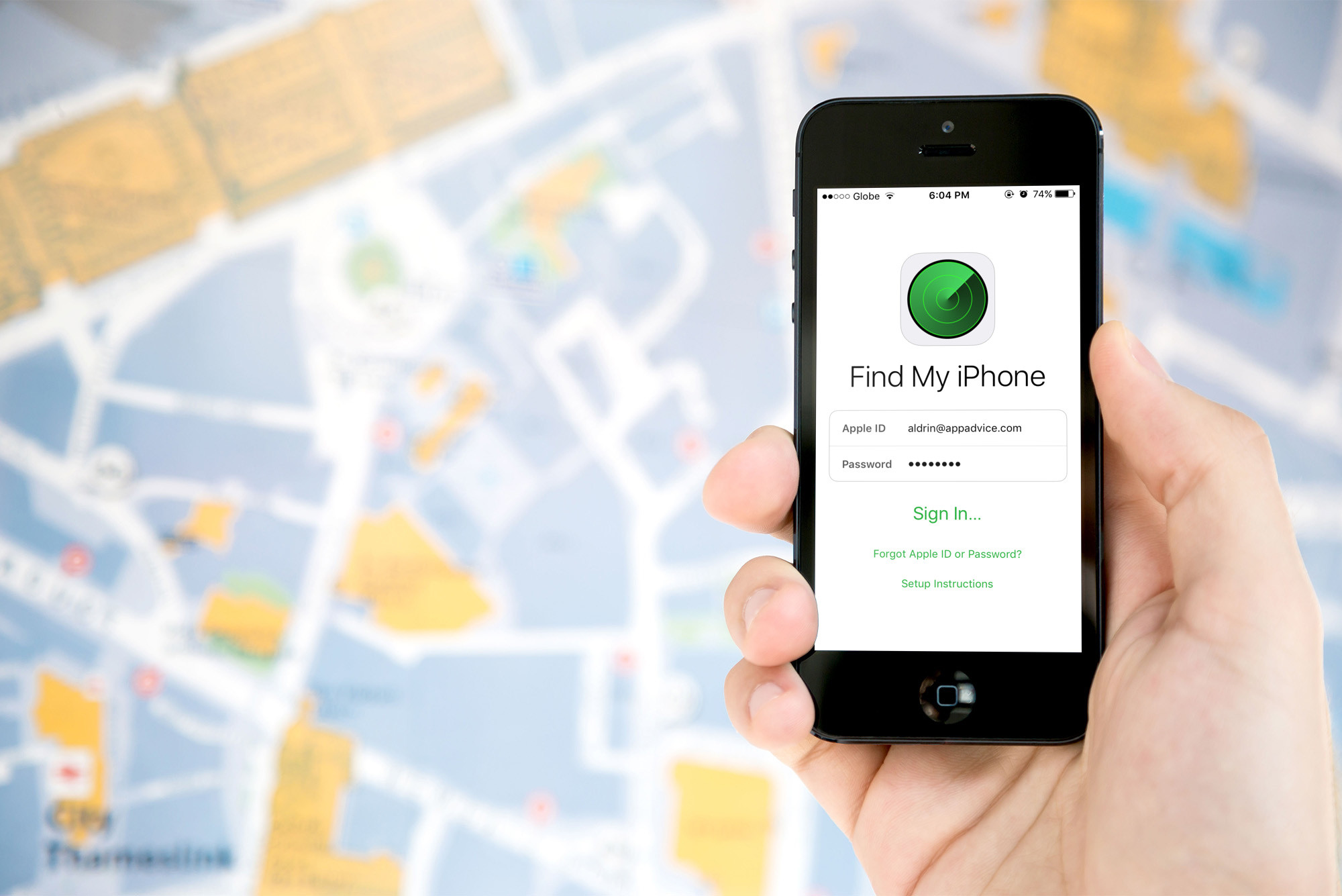 enable find my iphone on ipod touch